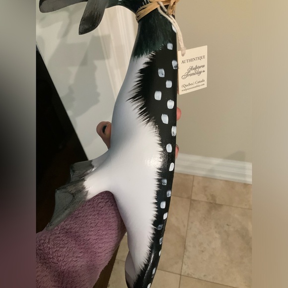 Vintage TREMBLAY CANADA Wooden Duck Sculpture Wine Bottle Holder Painted NEW - Picture 11 of 16